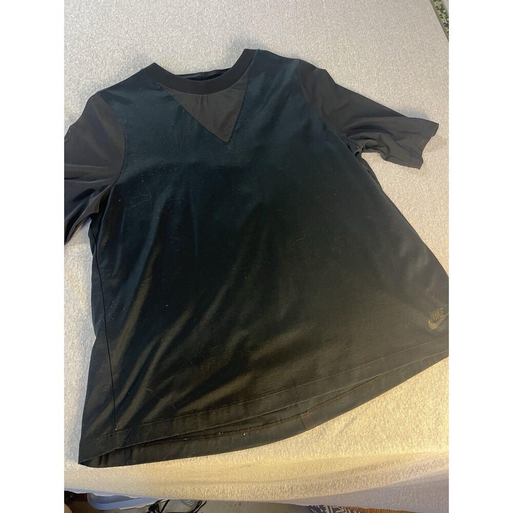 Nike Half Sleeve Bonded Black T Shirt Top Women’s Large